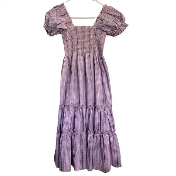 Caara Daphne smocked tiered dress.Size S - Picture 4 of 13